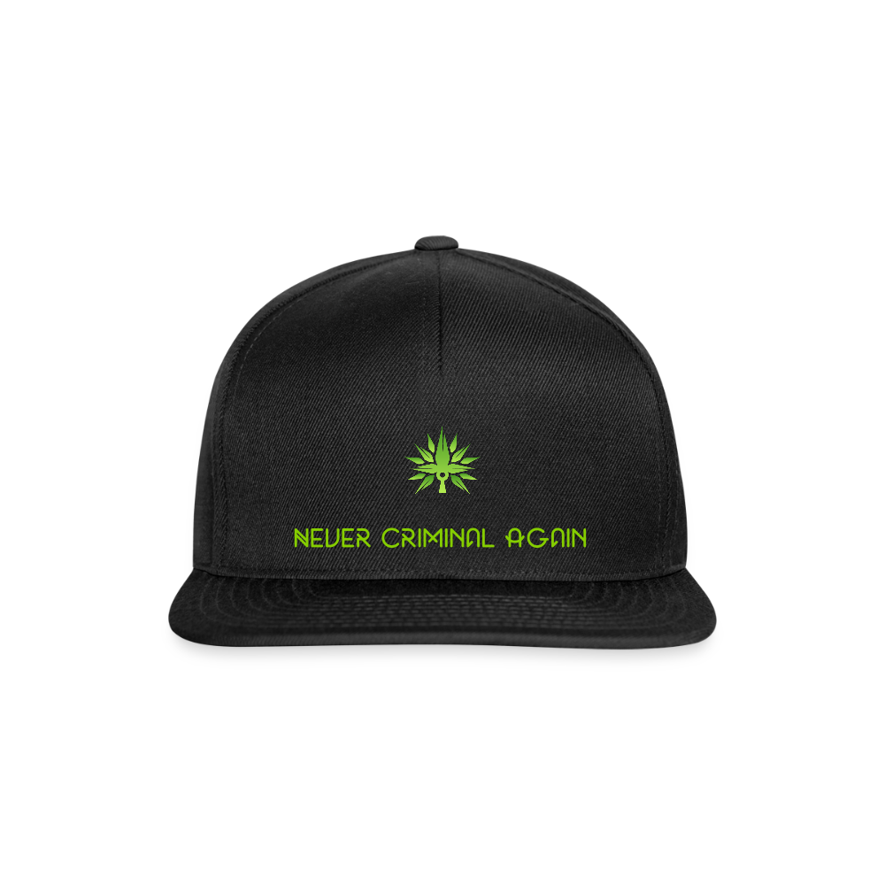 Die Grow im Land “Never Criminal Again” Snapback Cap - Schwarz/Schwarz
