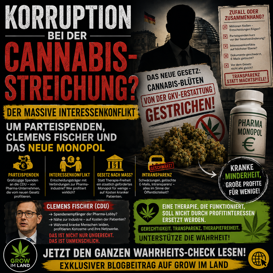 Vetternwirtschaft oder Zufall? Der unfassbare Interessenkonflikt hinter dem Cannabis-Verbot